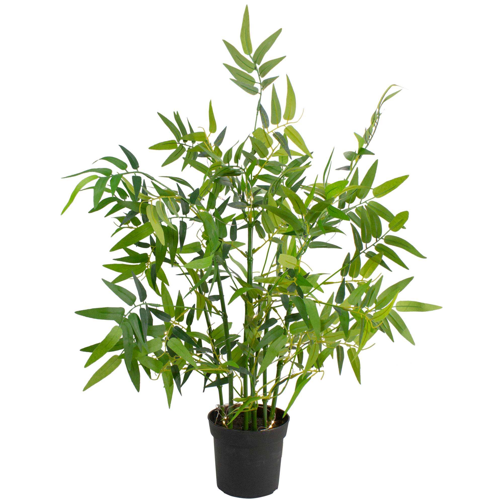 24" Potted LED Bamboo Plant